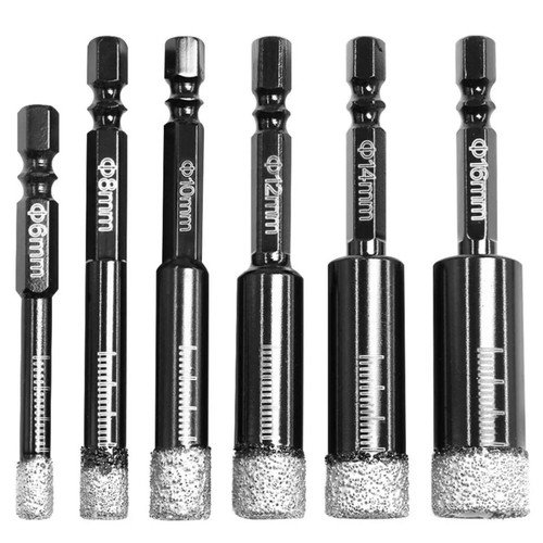6stk dry diamantbohrer - dry,