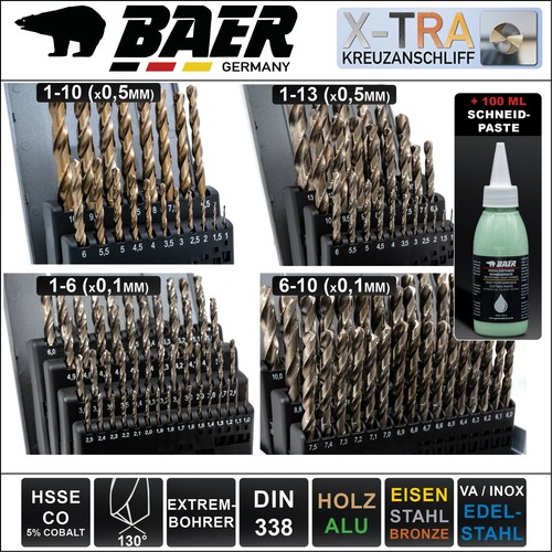 Extrembohrer set - extrembohrer,